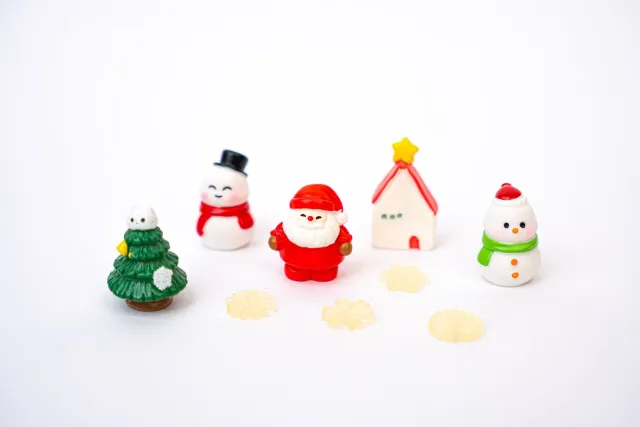 Urbanjungl Jolly Set miniatuur kerstfiguren 9 stuks