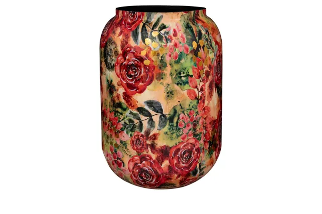 Tuincentrum Heerdink Rose bloempot rouge 46 cm metaal