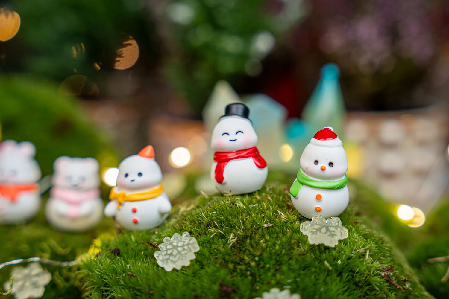 Urbanjungl Frosty Friends Kerst Sneeuwpoppen 10 stuks