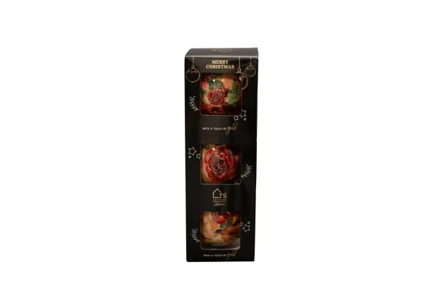 Tuincentrum Heerdink Rose Rouge box bal D7 H21 goud