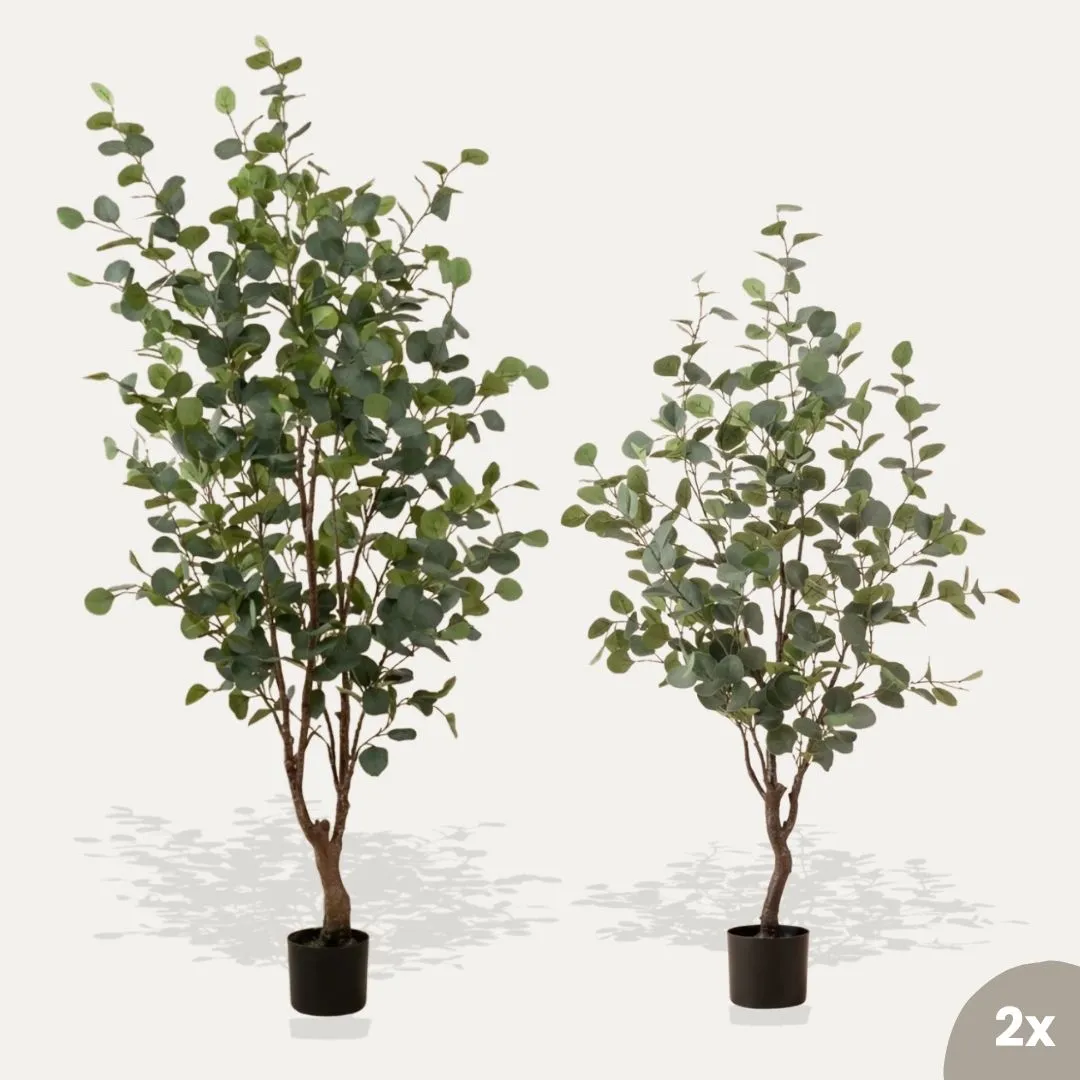 Urbanjungl Eucalyptus mix kunstplanten bundel 2 stuks