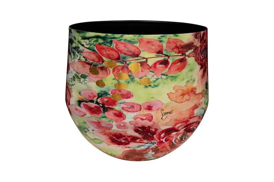 Designed by Lammie Rose Rouge pot D28 H25 rood