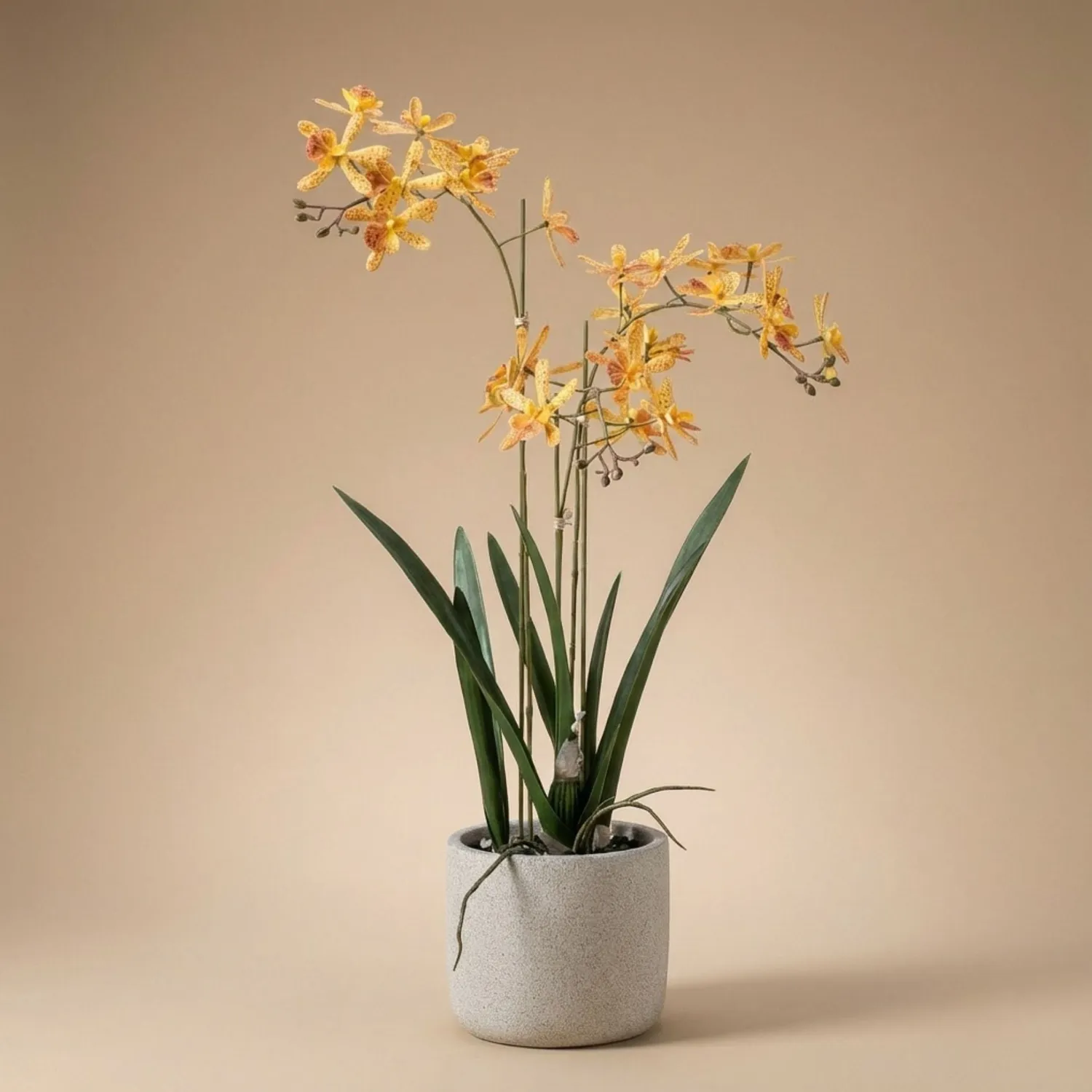 Urbanjungl Renanthera orchidee kunstplant 56 cm geel oranje