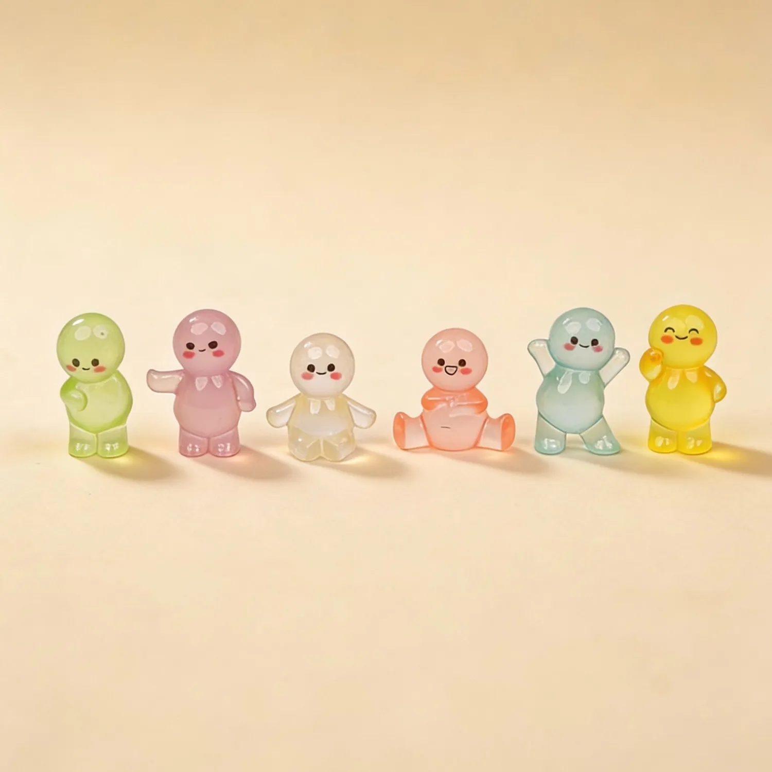 Urbanjungl Lichtvriendjes Mini Figuren Glow 6 stuks