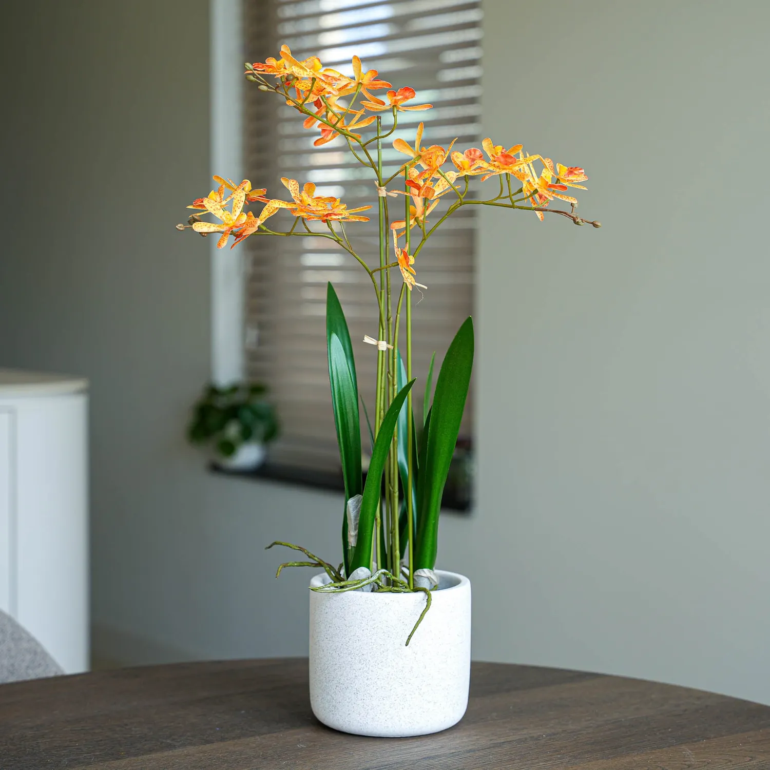 Urbanjungl Renanthera orchidee kunstplanten 2 stuks oranje