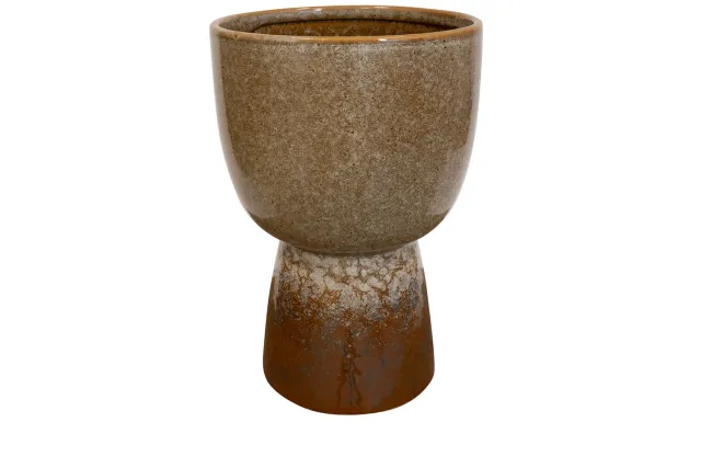 TS Collection Amelie bloempot old terra 17 cm geglazuurd