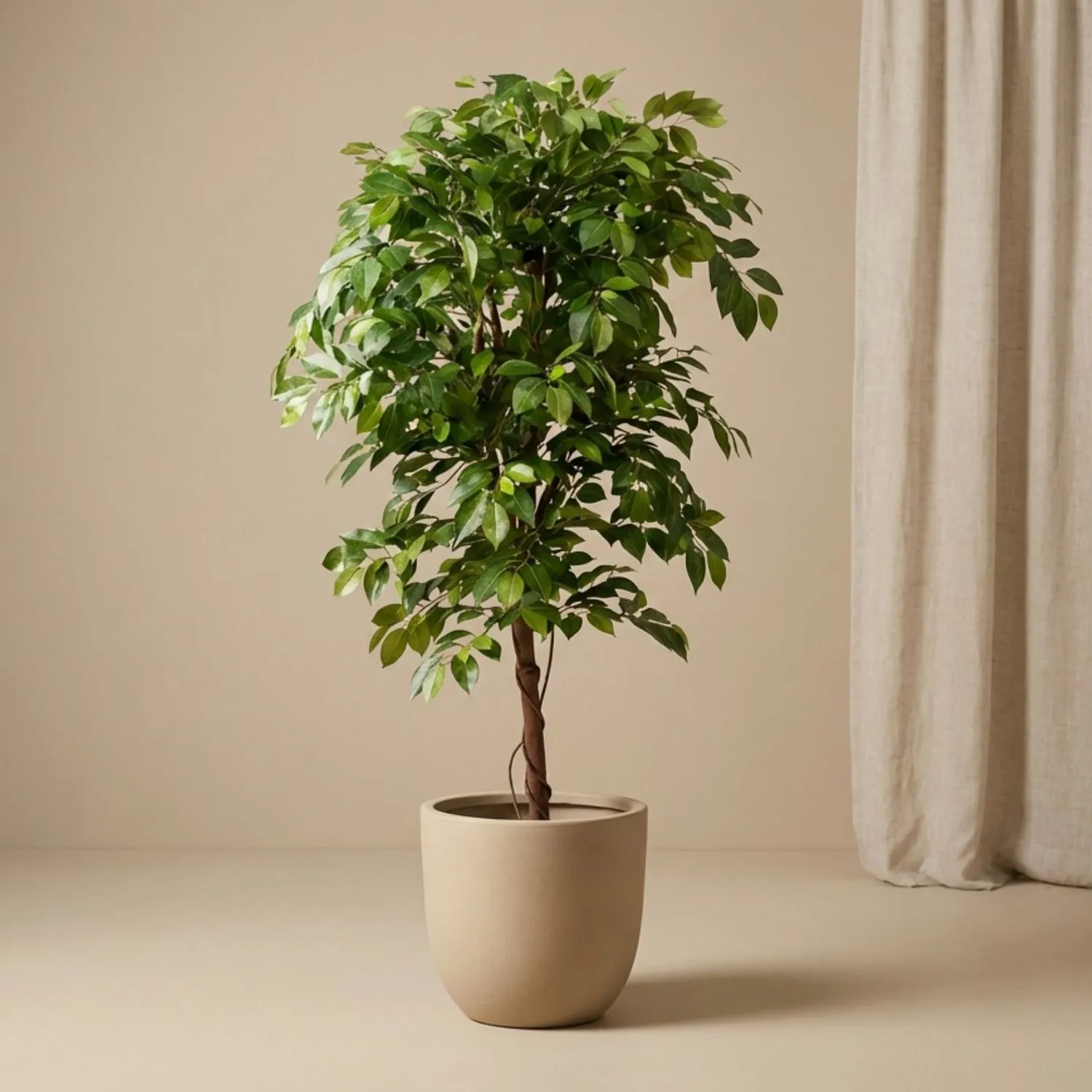 Urbanjungl Ficus Deluxe Vine kunstboom 140cm groen