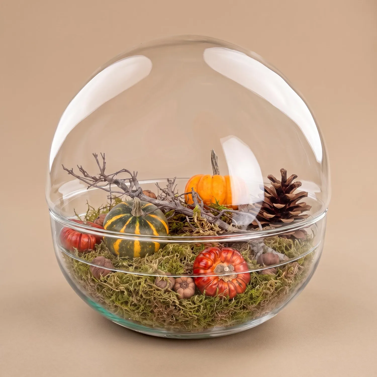 Urbanjungl Dome XL herfst terrarium stolp 28 cm deco kit