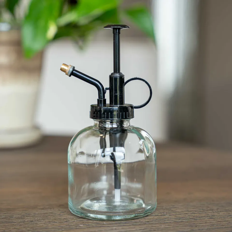 Urbanjungl plantenspuit plant mister glas 16 cm zwart