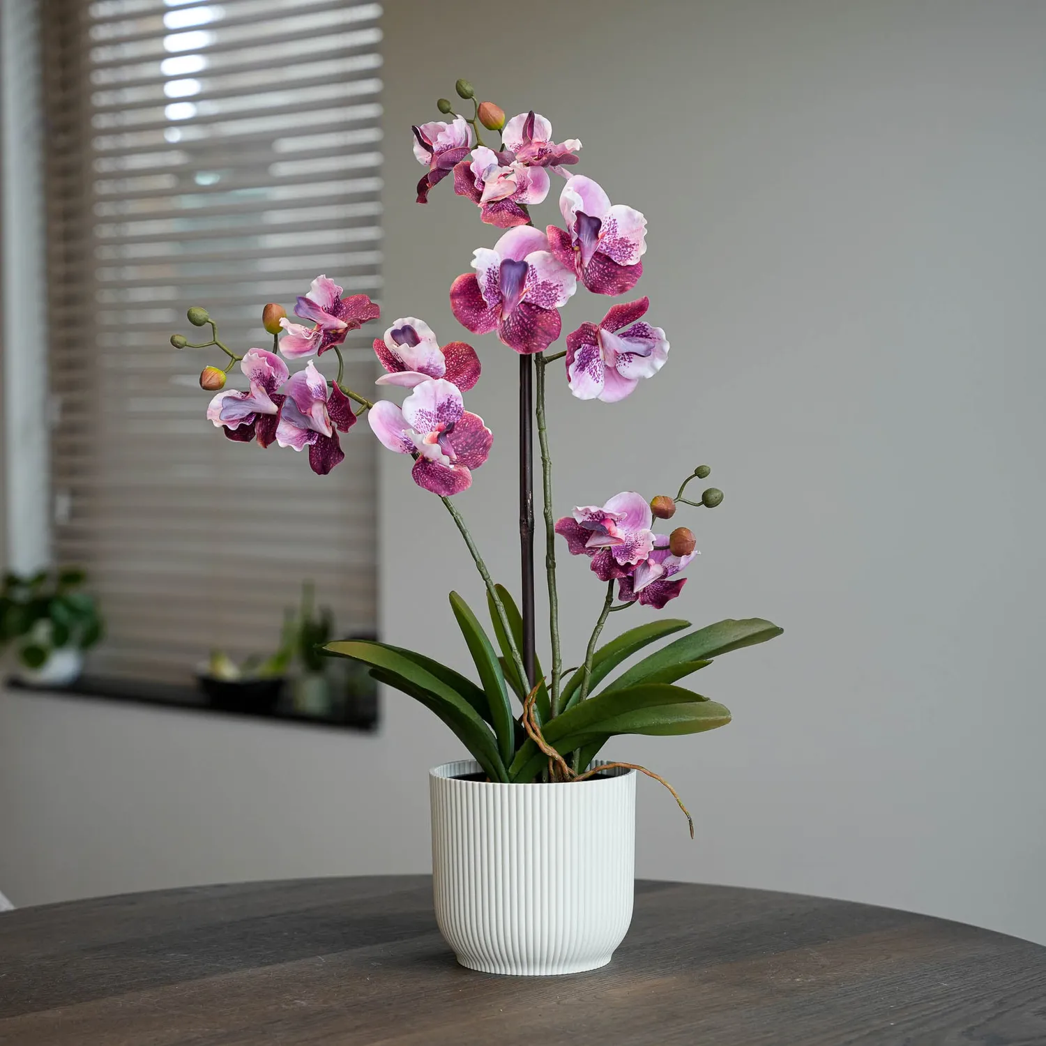 Urbanjungl Vanda roze kunstplanten 2 stuks in pot