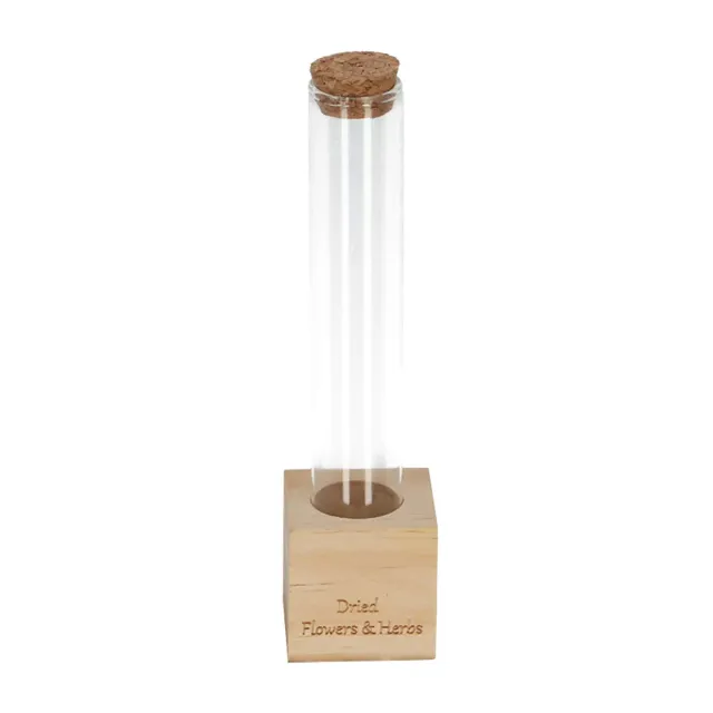Urbanjungl Tube S droogbloemenstandaard hout 24 cm
