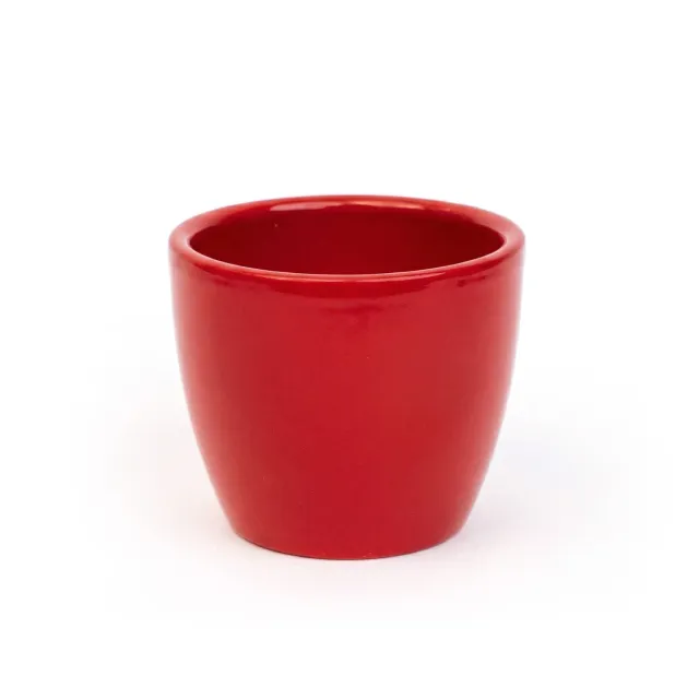 Urbanjungl Love in Red pot Boule rood 6 cm keramiek