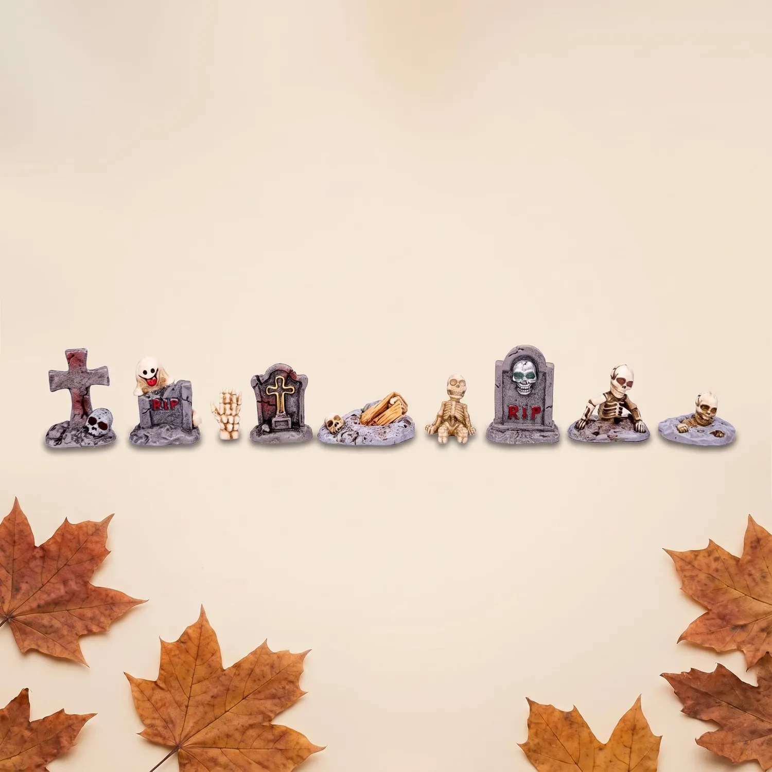 Urbanjungl Haunted Cemetery miniaturen 9 stuks 3,5 cm