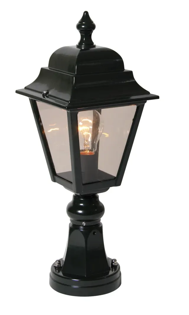 Quadrana 2 sokkel lamp 48cm antiekgroen E27 buitenlamp