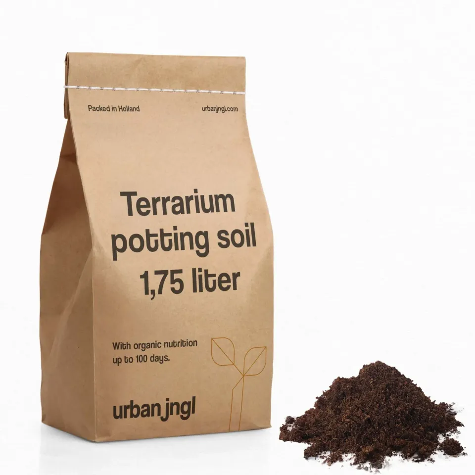 Urbanjungl terrarium potgrond met voeding 1,75 liter