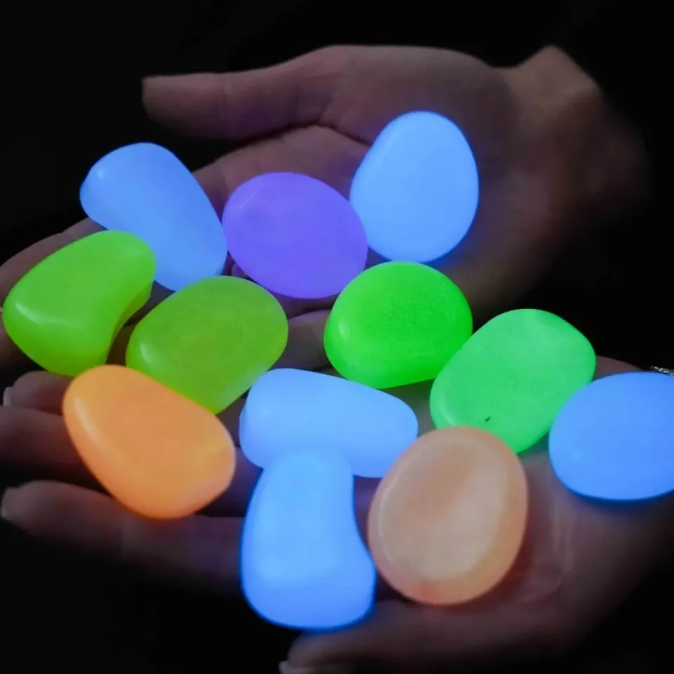 Urbanjungl Glow Stones Medium decoratiestenen 60 stuks multicolor