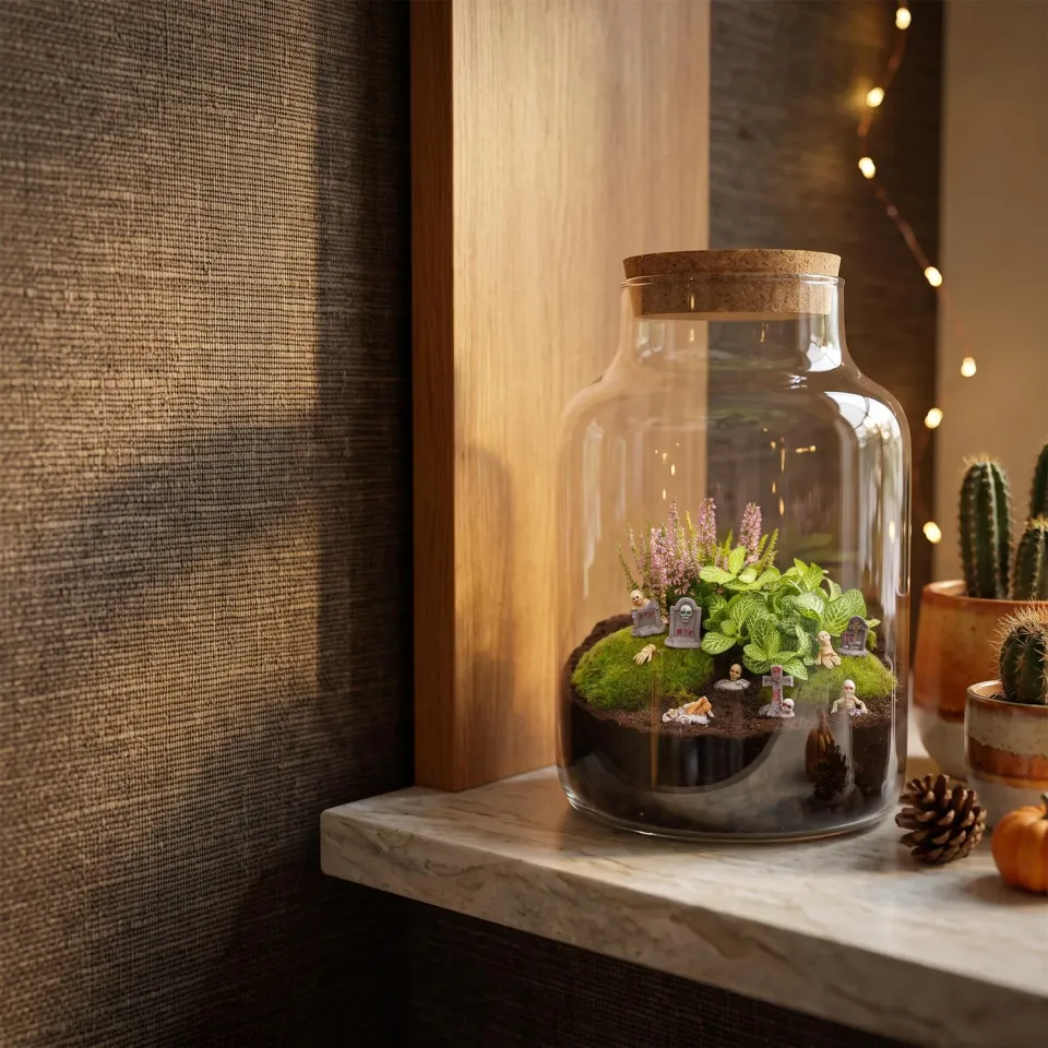 Urbanjungl Little Milky Halloween terrarium DIY Ø 17 cm