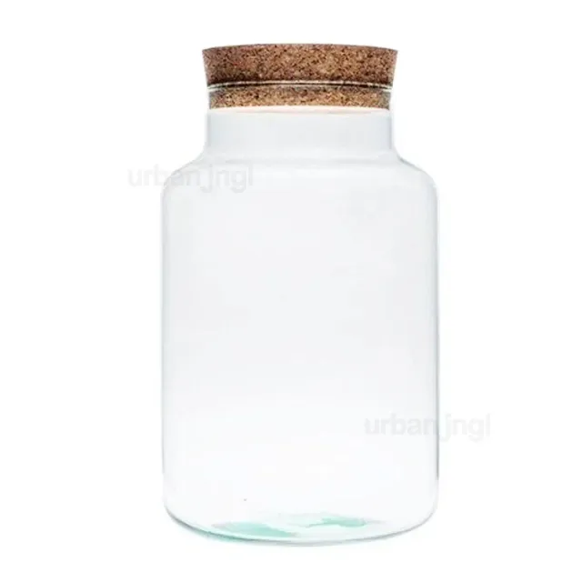 Urbanjungl Milky terrarium met kurk 30 cm glas