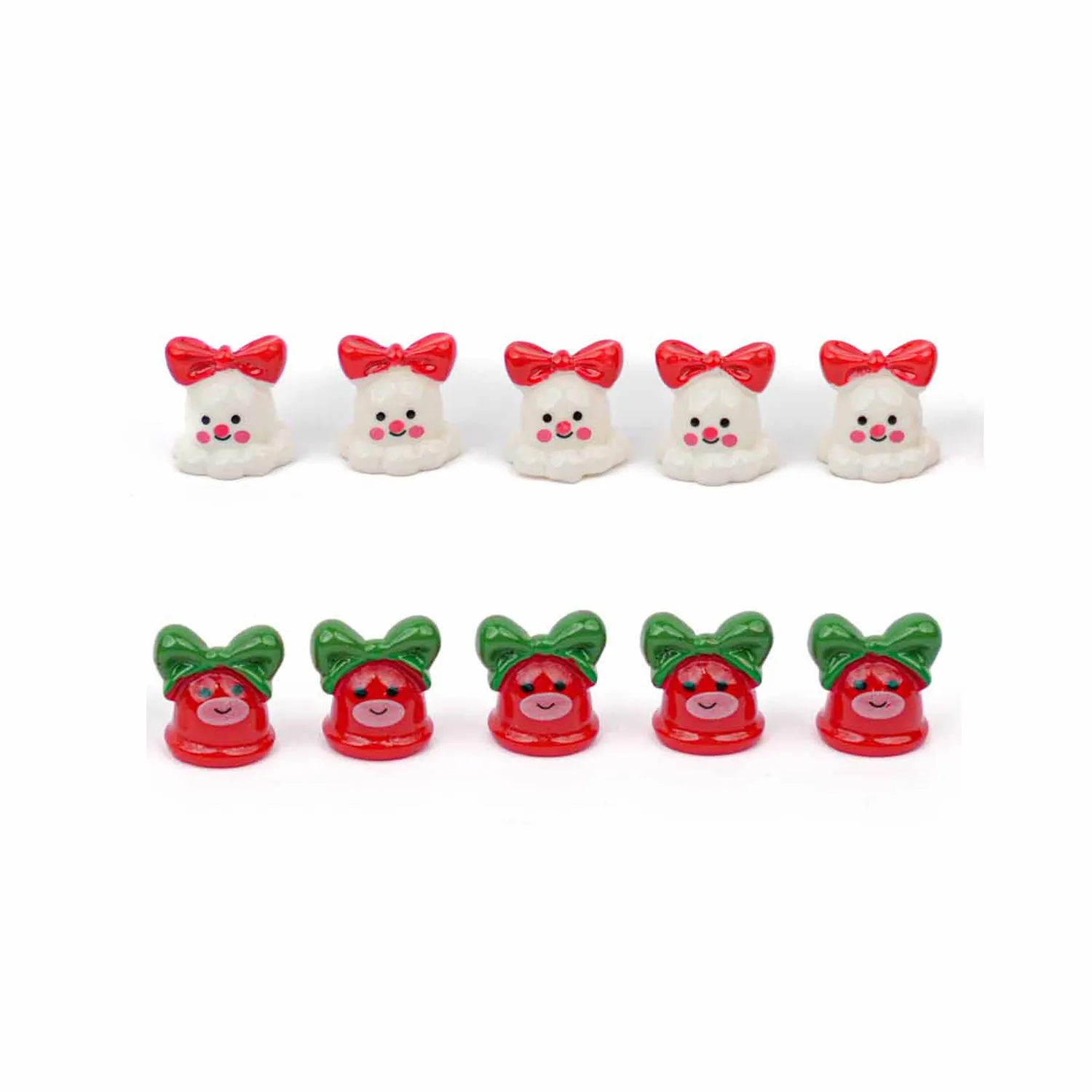 Urbanjungl Mini Kerstfiguurtjes decoratie 10 stuks 1 cm