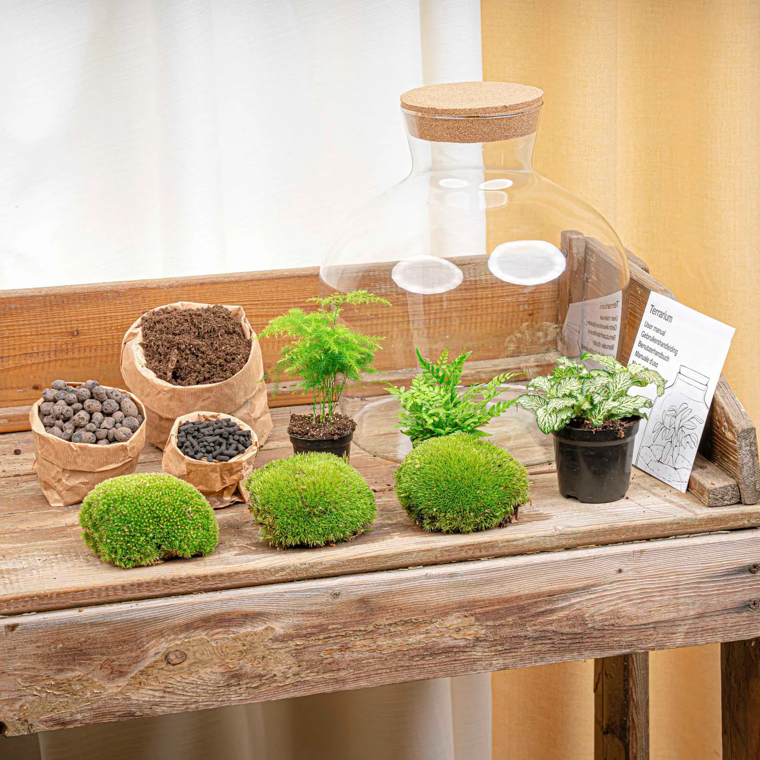 Urbanjungl Fat Joe Groen Terrarium met Licht Ø29 cm