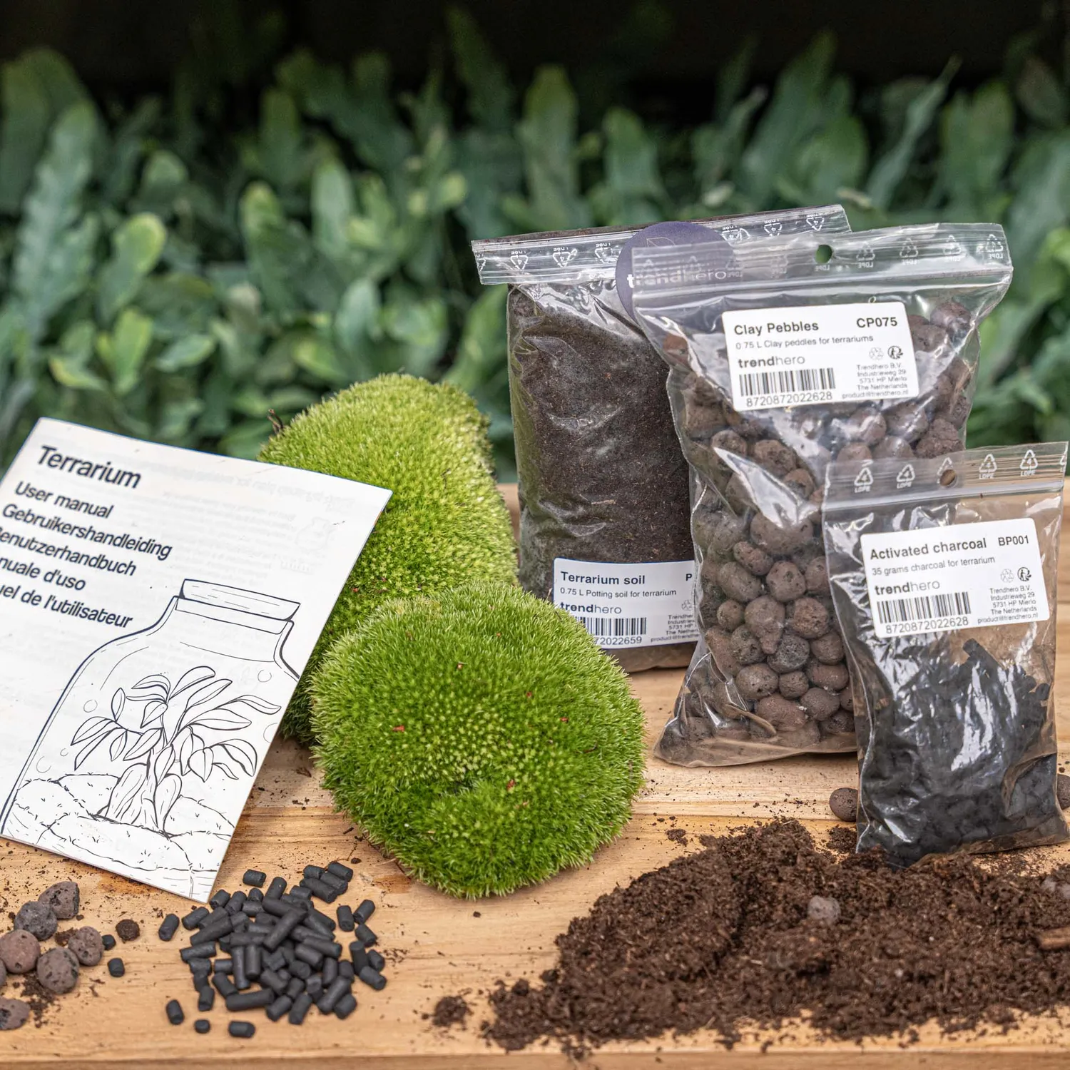 Urbanjungl navulling startpakket S/M terrarium refill