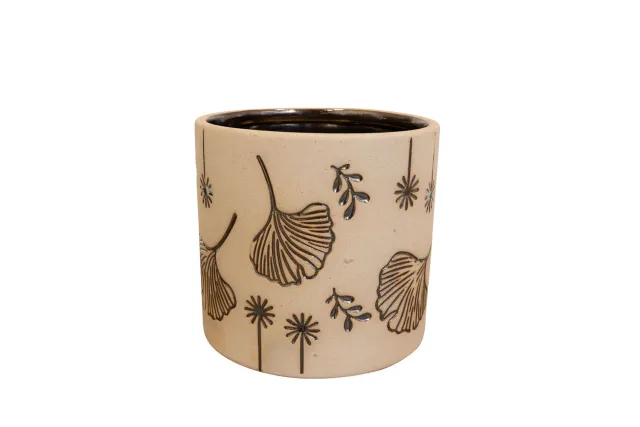 TS Collection Cena bloempot goud D14 H12 keramiek