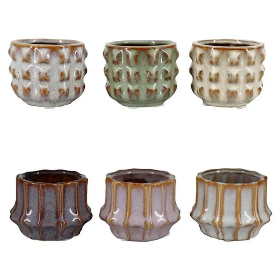 Urbanjungl San Juan Mini Pot Set 6 bloempotten 6 cm multi