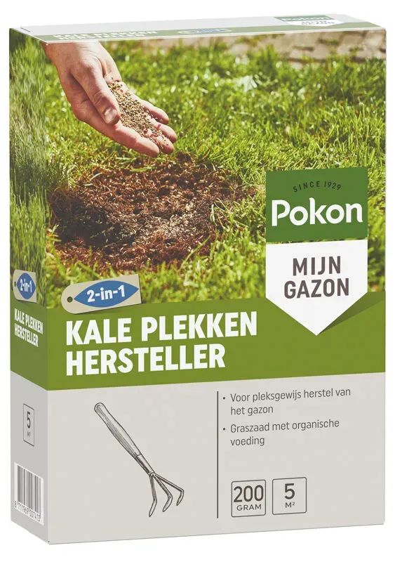 Pokon kale plekken hersteller graszaad 200 gr