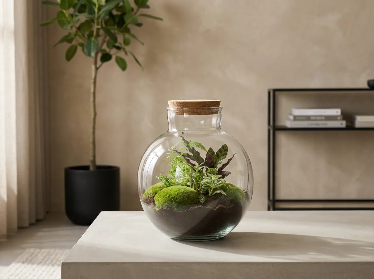 Urbanjungl Bolder Bob planten terrarium DIY kit 31 cm