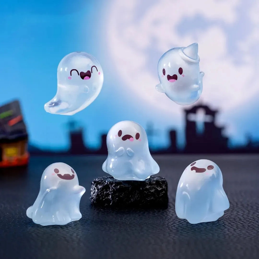 Urbanjungl Ghost glow in the dark mini figuren 6 stuks