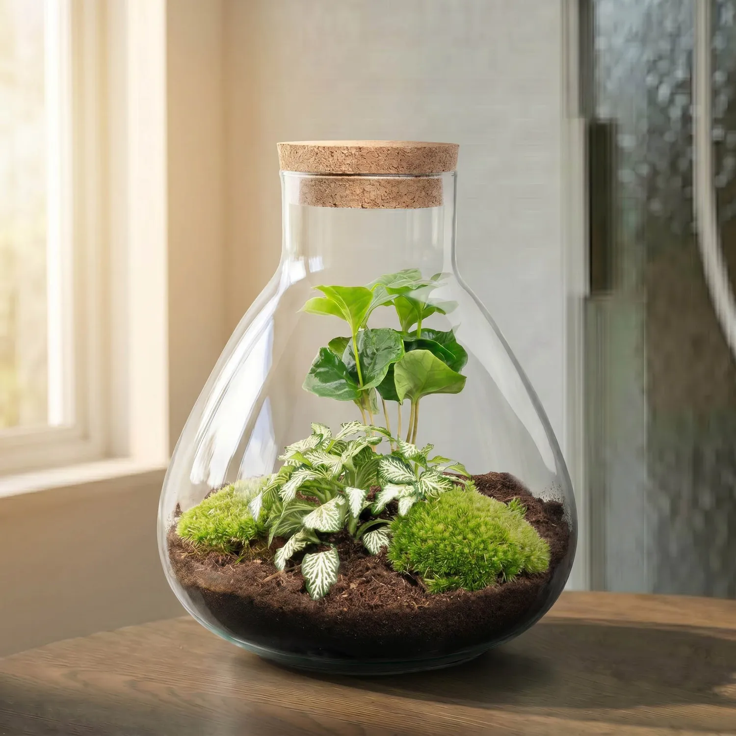 Urbanjungl Sammie terrarium DIY kit coffea white tiger Ø 22,5 cm