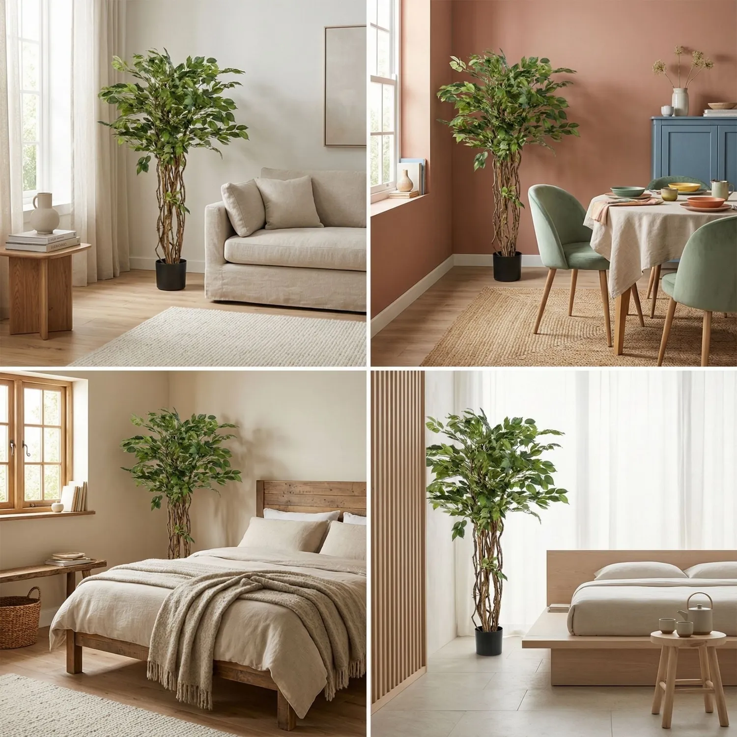 Urbanjungl Ficus Liana kunstboom 140 cm onderhoudsvrij