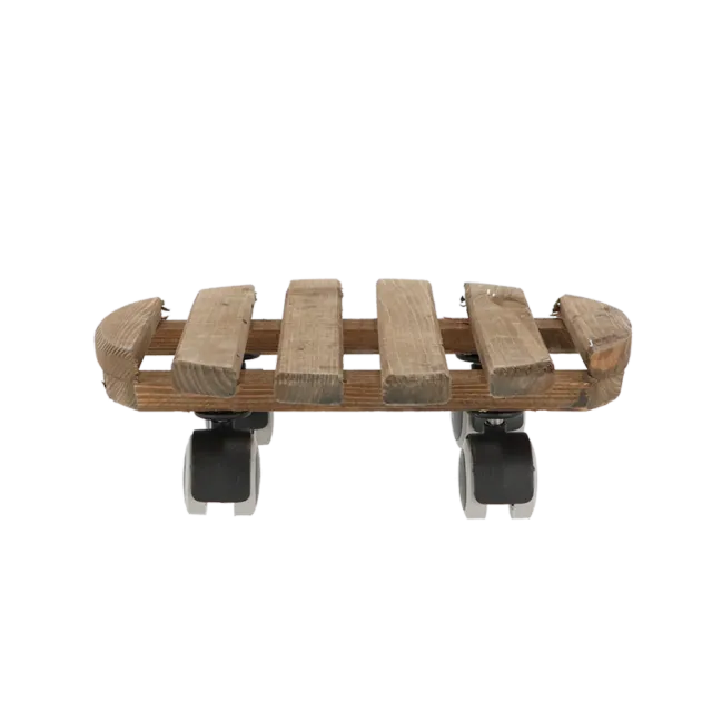 Urbanjungl Plantentrolley plantenroller hout Ø 29 cm