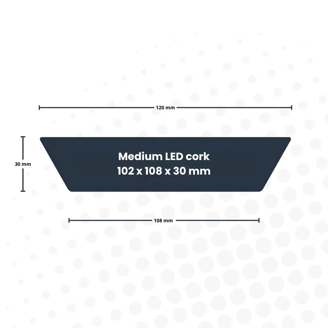 Urbanjungl Kurk met LED lamp Medium kurk 12 cm verlichting