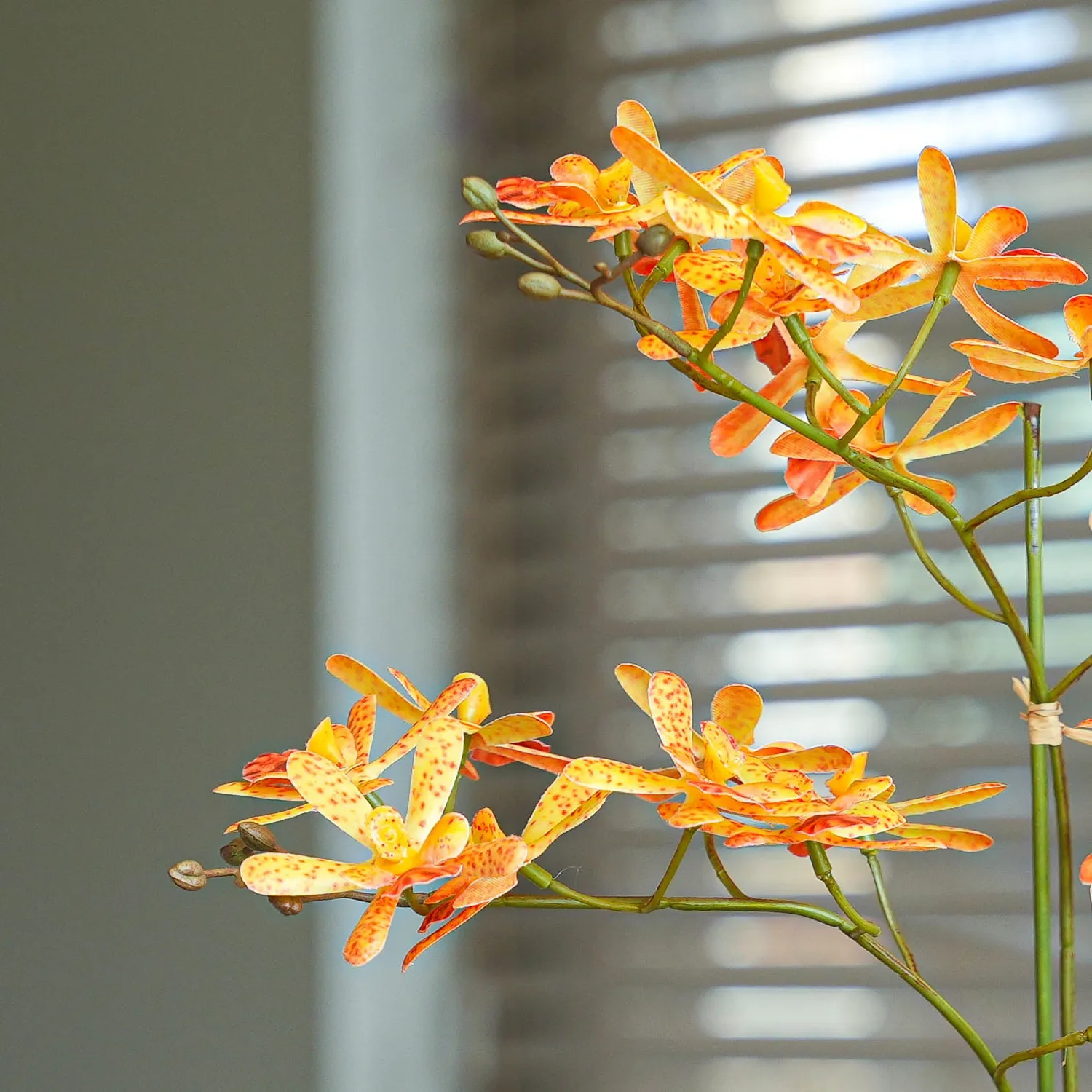 Urbanjungl Renanthera orchidee kunstplanten 2 stuks oranje