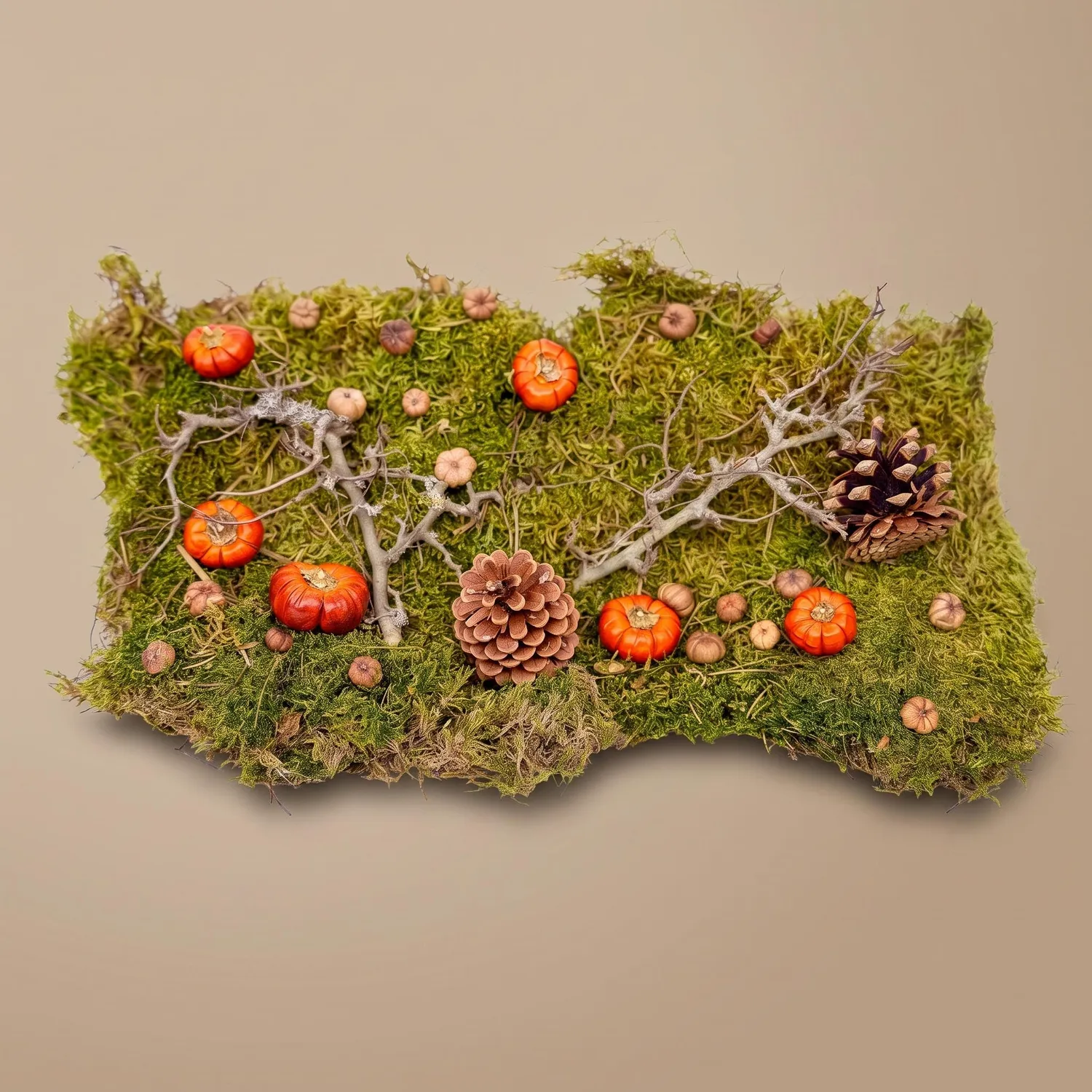 Urbanjungl Herfst deco kit gedroogd natuur 30x20 cm