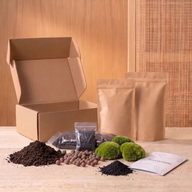 Urbanjungl terrarium navulling startpakket L/XL zonder planten