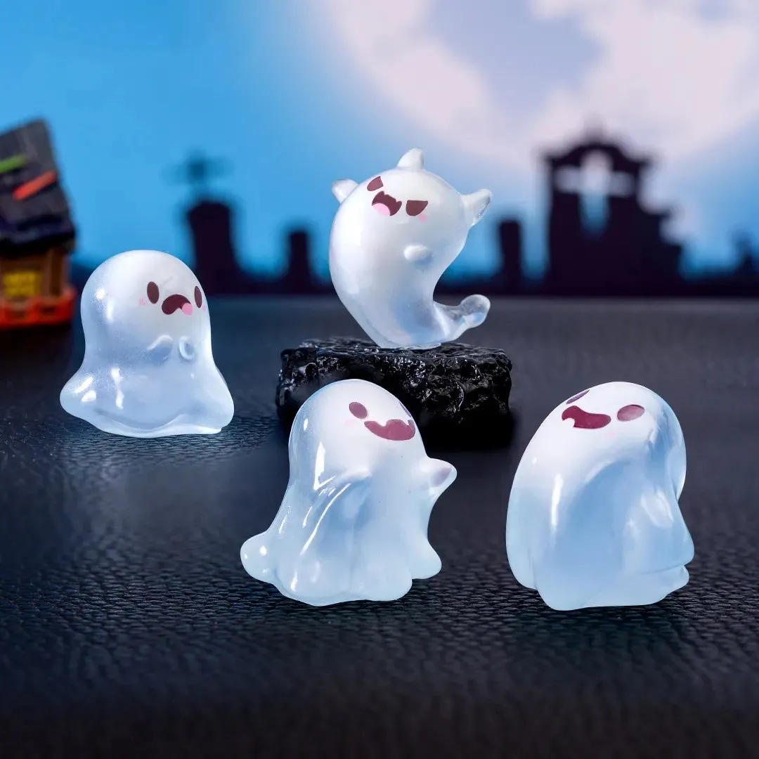 Urbanjungl Ghost glow in the dark mini figuren 6 stuks