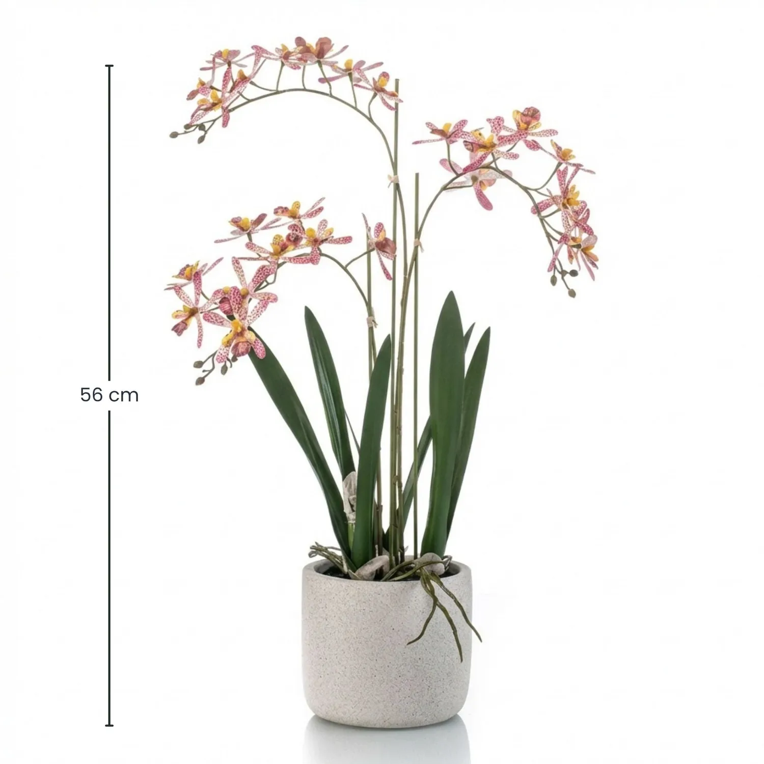 Urbanjungl Renanthera orchidee kunstplant 56 cm roze