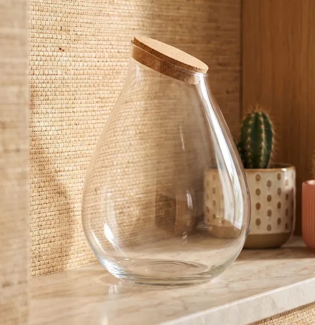 Urbanjungl Drop XXL terrariumfles met kurk Ø 34 cm