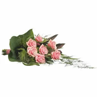 Planten & Zo Roze rouwboeket standaard