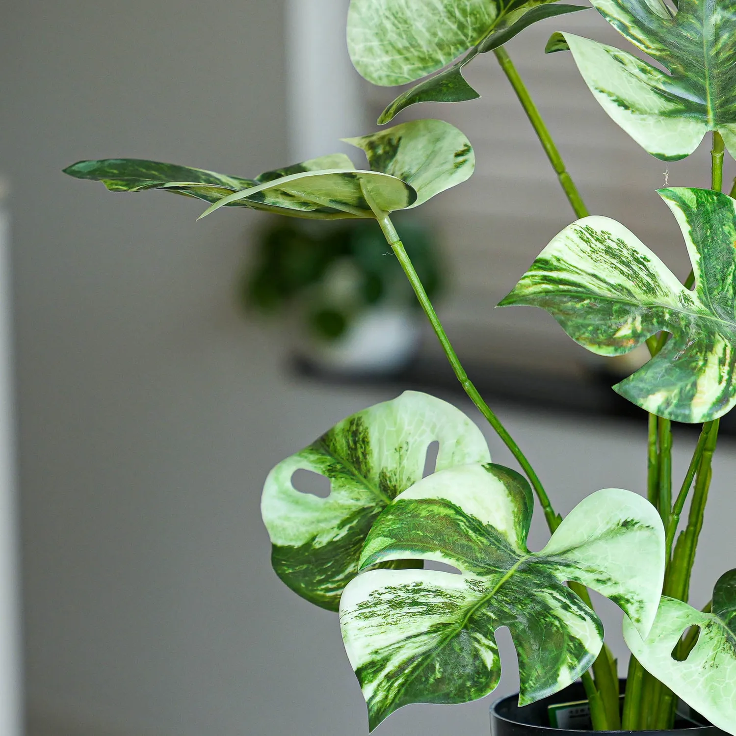 Urbanjungl Monstera Bush kunstplant 40 cm in pot onderhoudsvrij