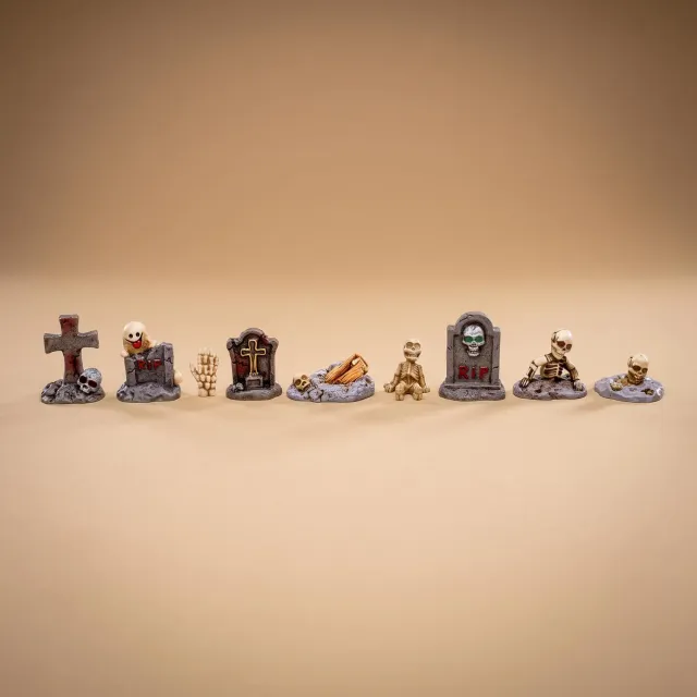 Urbanjungl Haunted Cemetery miniaturen 9 stuks 3,5 cm