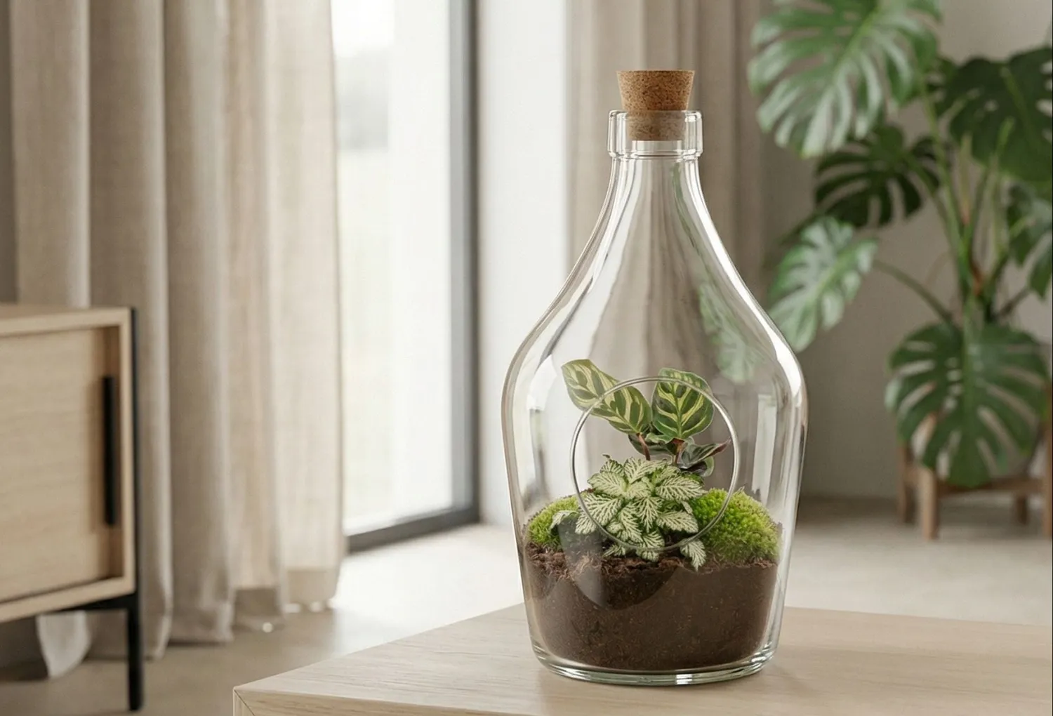 Urbanjungl Joss terrarium open met kurk Ø 16 cm