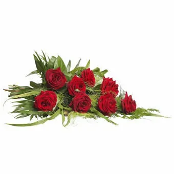Planten & Zo Rood rouwboeket standaard