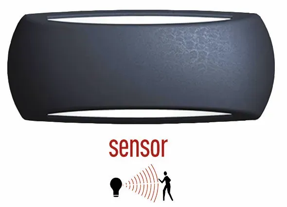 Heerdink Gevellamp buitenlamp zwart E27 met sensor