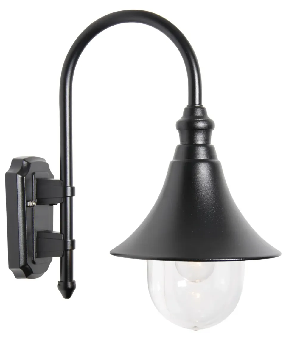 Tuincentrum Heerdink Calice wandlamp zwart E27 gevel hang