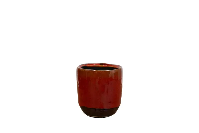 TS Collection Clara bloempot rood D8 H8