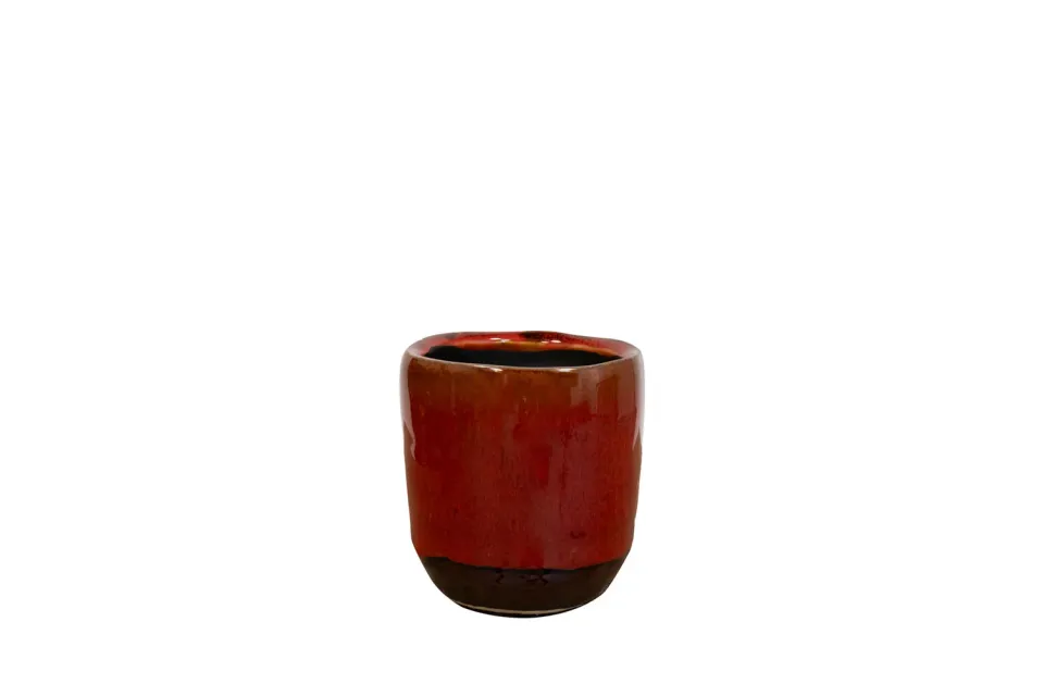 TS Collection Clara bloempot rood D8 H8