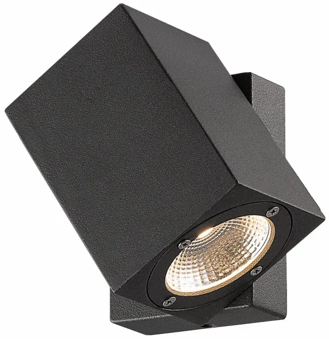 Finmotion Gevelspot Kantelbaar LED 7W 3000K Antraciet